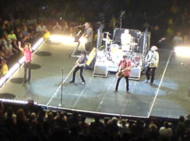 The Rolling Stones - performing on a smaller stage at the Rod Laver Arena, Melbourne.