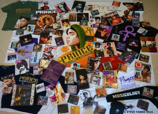 Some of Steve Yanko's Prince Collection.