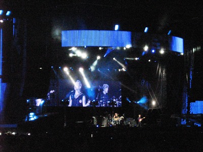 The Police performing in Melbourne, 2008. Photo by Steve Yanko.